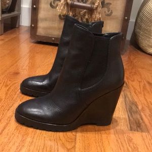 michael kors thea wedge booties